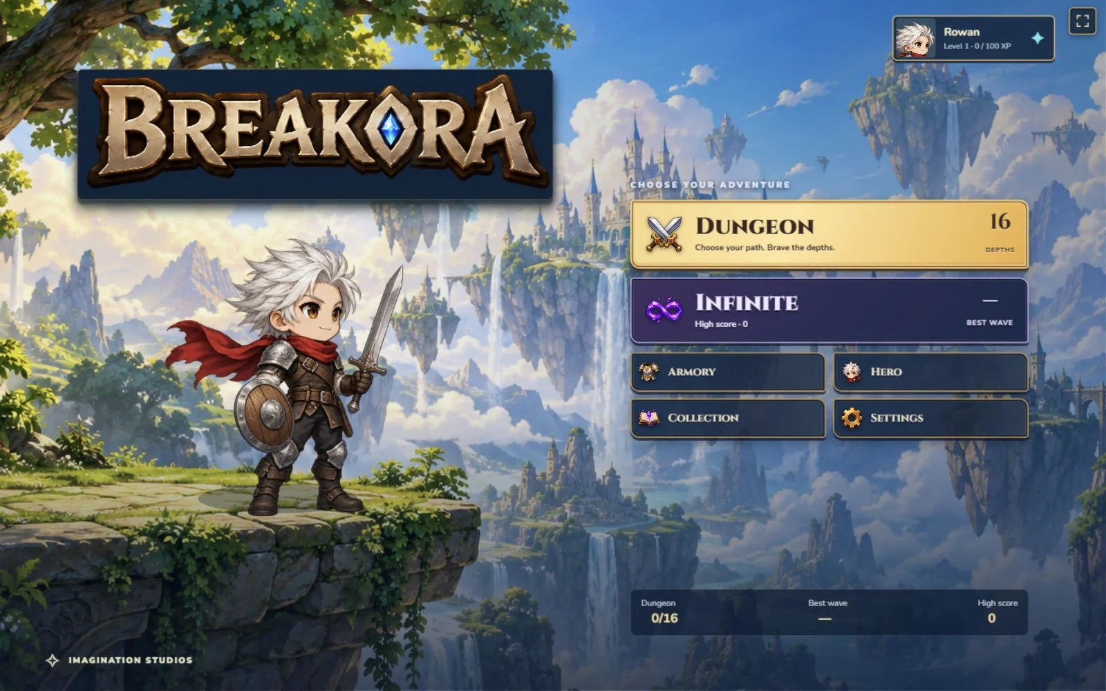 Breakora — game screen