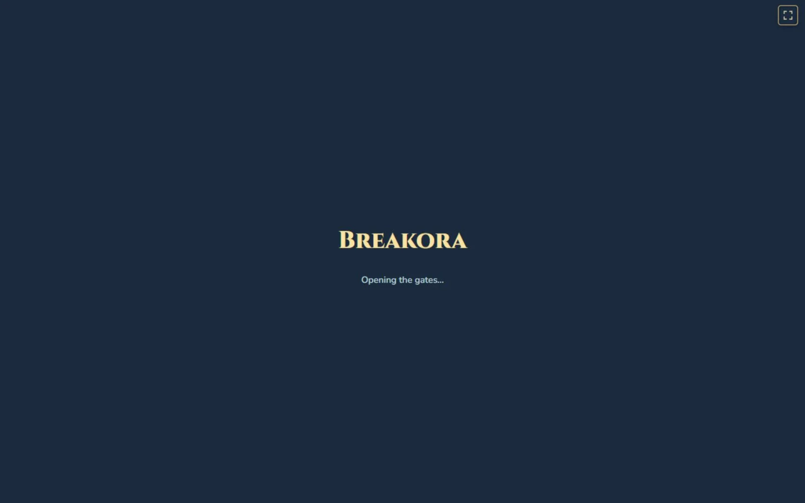 Breakora — additional game screen